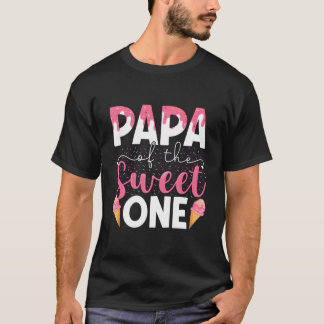Camiseta Papai Do Sweet One Família de Sorvete Py
