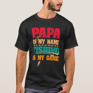 Camiseta Papai é meu nome pescar é meu jogo
