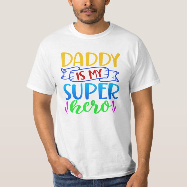 Camiseta Papai É Meu Super-Herói (Frente)