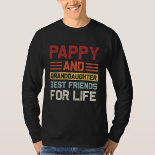 Camiseta Papai e neta melhores amigos para a vida Família