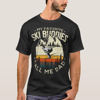 Camiseta Papai Esquiador Papai Esqui Meu Esqui Buddies Favo