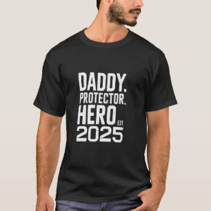 Camiseta Papai Est. 2025 Primeiro Dia dos Pais Novo Papai E