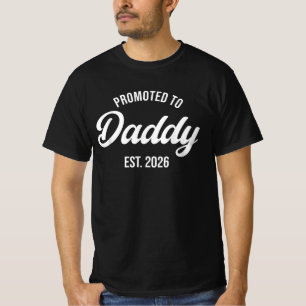 Camiseta Papai Est 2026 Dia dos Pais 2026 Promovido a Papai