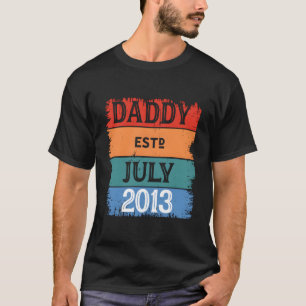 Camiseta Papai Est Julho 2013 Orgulhoso Papai Avô Melhor Pa