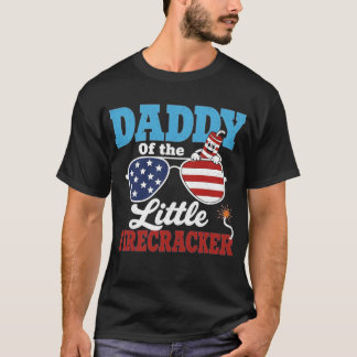 Camiseta Papai Fogos De Artifício 4 De Julho Filho Filha Me