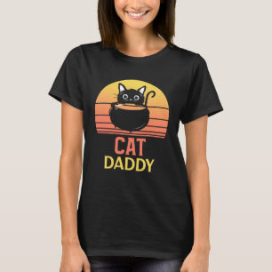 Camiseta Papai Gato Angustiado Estilo Vintage Anos Oitenta