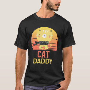 Camiseta Papai Gato Angustiado Estilo Vintage Anos Oitenta