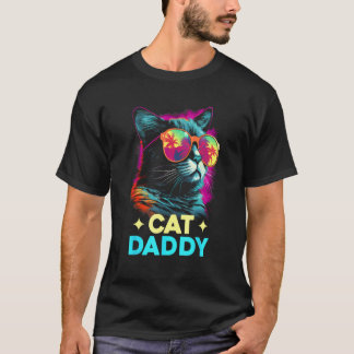 Camiseta Papai Gato Vintage Retro Vaporwave Anos 70 80 Amor