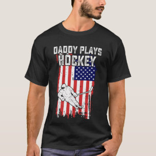 Camiseta Papai joga hóquei, Pai de hóquei