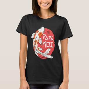 Camiseta Papai Koi Peixe Carpa Japonês Nishikigoi Dia dos P