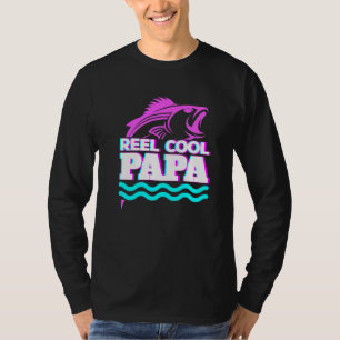 Camiseta Papai Legal Super Legal Pai Pescador Retro Vaporwa