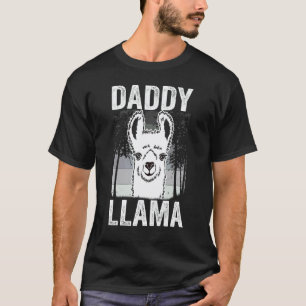 Camiseta Papai Lhama Para Meninos Homens Dia dos Pais Para