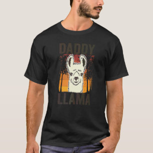 Camiseta Papai Lhama Para Meninos Homens Dia dos Pais Para