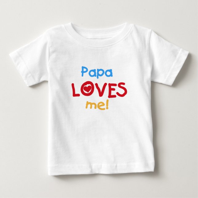 Camiseta Papai me ama (Frente)