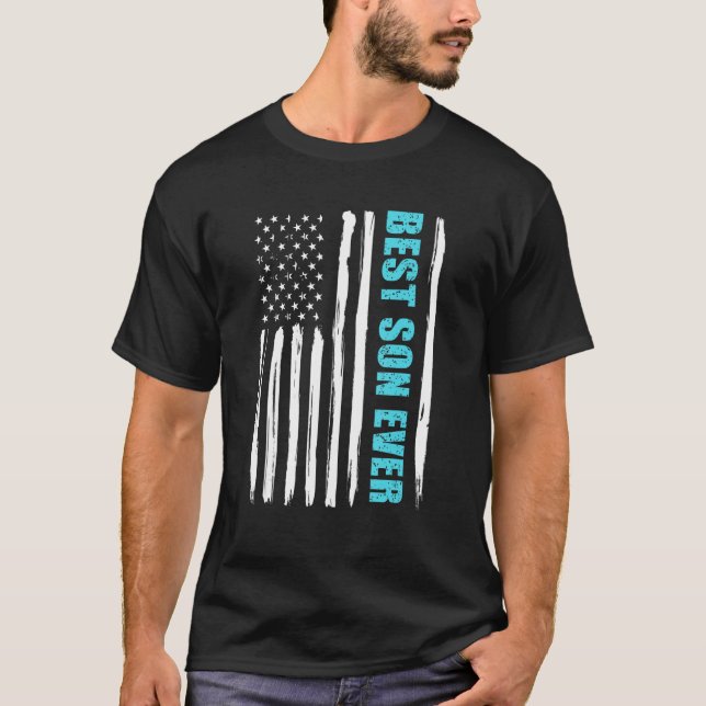 Camiseta Papai Melhor Filho do Dia do Pai Nunca com F ameri (Frente)
