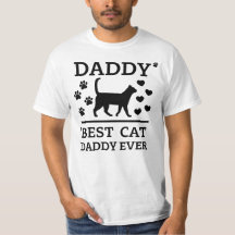 Papai - Melhor Papai de Gato de todos preto Texto 