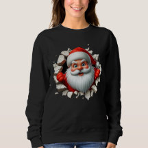 Papai Noel 3D engraçado Design de Natal Férias