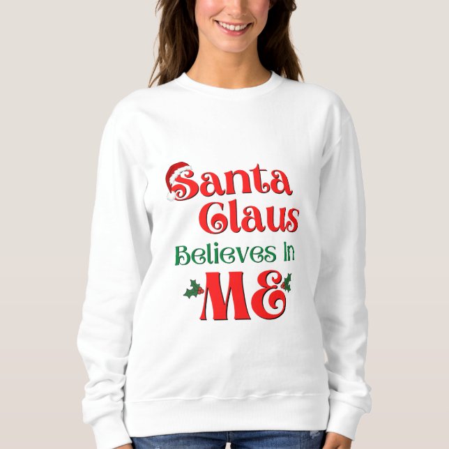 Camiseta Papai Noel acredita em mim (Frente)