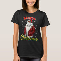 Papai Noel Afro-Americano Natal Legal Preto X-mas