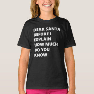 Camiseta Papai Noel Antes que eu explique quanto você sabe