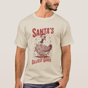 Camiseta Papai Noel Antigo Mais Bobo do Ganso Natal Diverti