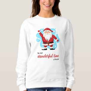 Camiseta Papai Noel. Bela camisola de inverno