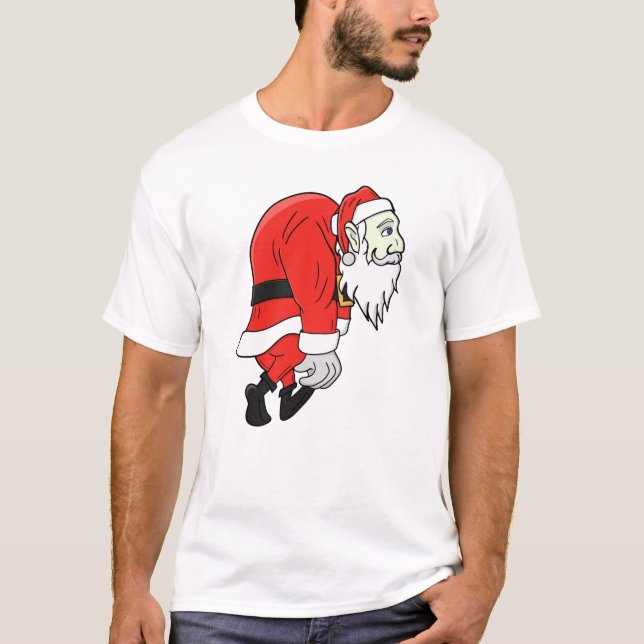 Camiseta Papai Noel cansado (Frente)