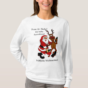 Camiseta Papai Noel com alce - Procure bolsas!