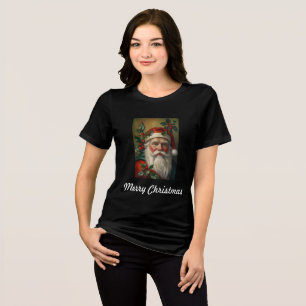 Camiseta Papai Noel Com Azevinho
