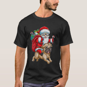 Camiseta Papai Noel com Cristo de Crianças de Cachorro de M