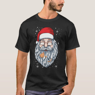 Camiseta Papai Noel Com Gatinhos De Natal Bonitos
