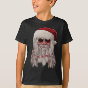 Camiseta Papai Noel com máscaras & teme