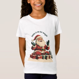 Camiseta Papai Noel com presentes de Natal