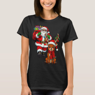 Camiseta Papai Noel Com Rena E Natal Legal