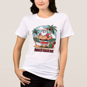 Camiseta Papai Noel com um Toque – Dia de Praia