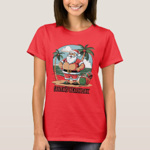 Camiseta Papai Noel com um Toque – Dia de Praia