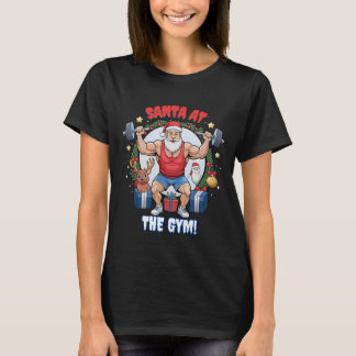 Camiseta Papai Noel com um Toque – Humor de Natal do Papai 