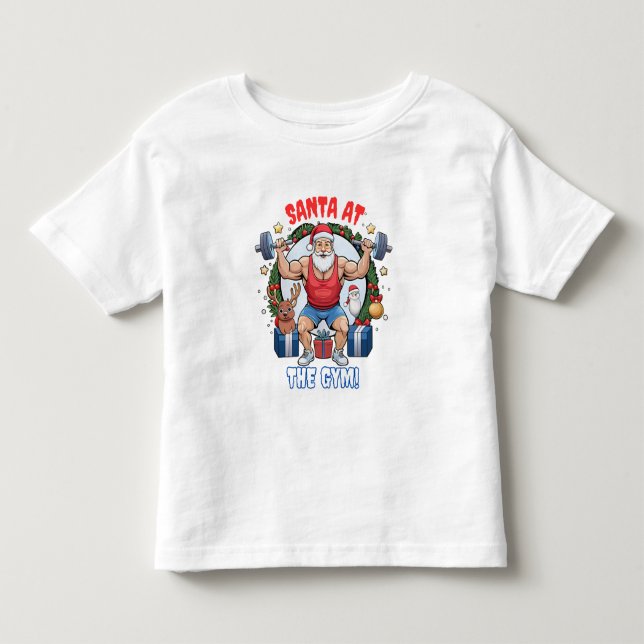 Camiseta Papai Noel com um Toque – Humor de Natal do Papai  (Frente)