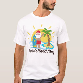 Camiseta Papai Noel com um Twist - Dia da Praia