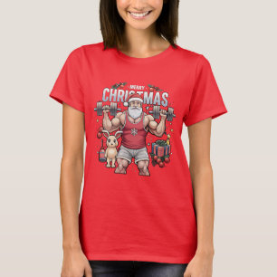 Camiseta Papai Noel com um Twist - Feriado de Papais noeis 