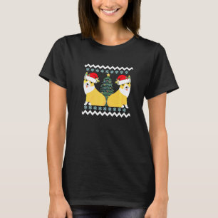 Camiseta Papai Noel Corgi Fofo Natal Premium