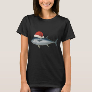 Camiseta Papai Noel da Pesca Feliz Natal