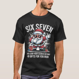 Camiseta Papai Noel Dabbing Divertido Viu o Histórico de Pe