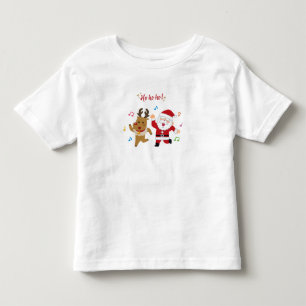 Camiseta Papai Noel Dançando e Festa de Natal dos Rena