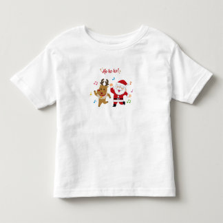 Camiseta Papai Noel Dançando e Festa de Natal dos Rena