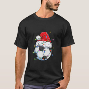 Camiseta Papai noel de futebol bola esportes Design de Nata