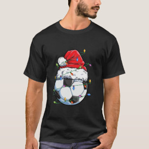 Camiseta Papai noel de futebol bola esportes Design de Nata