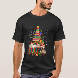 Camiseta papai noel de inverno familiar roupa família livro