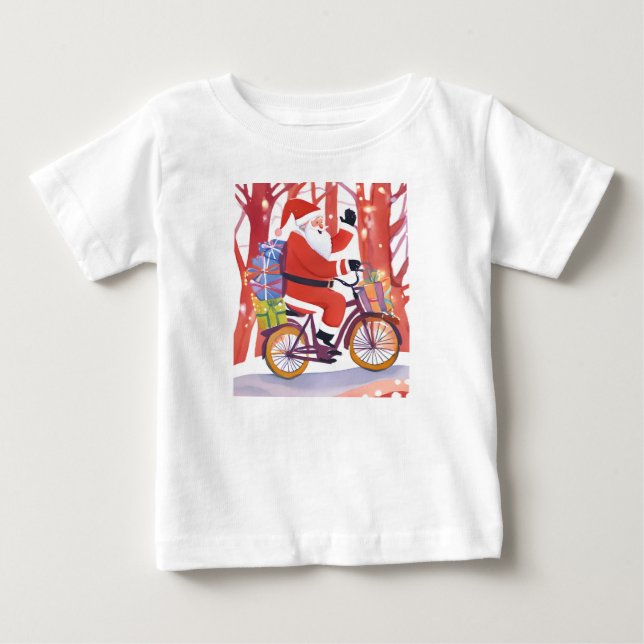 Camiseta Papai Noel de moto (Frente)