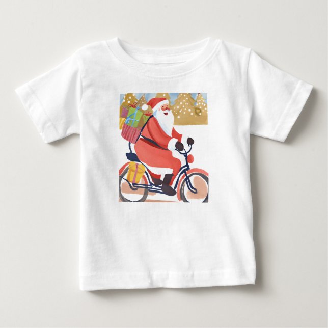 Camiseta Papai Noel de moto (Frente)